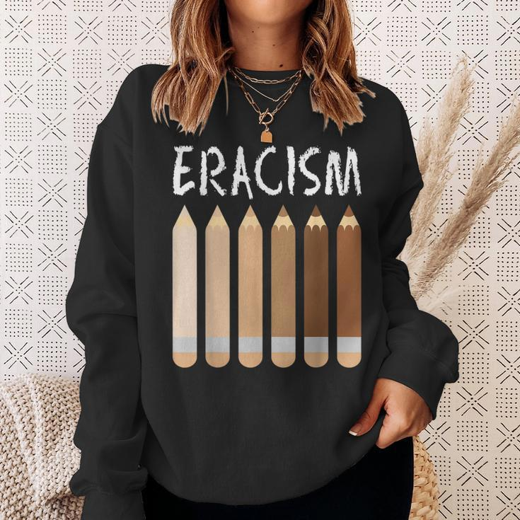 Anti-Racism African American Eracism Melanin Social Justice Sweatshirt Gifts for Her
