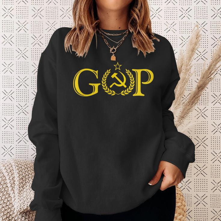 Anti Trump Gop Russian Republican Political Sweatshirt Gifts for Her