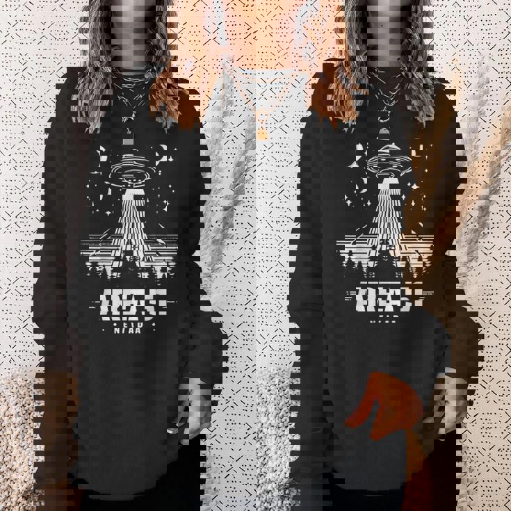 Area 51 Nevada Ufo Alien Storm Area 51 Sweatshirt Gifts for Her