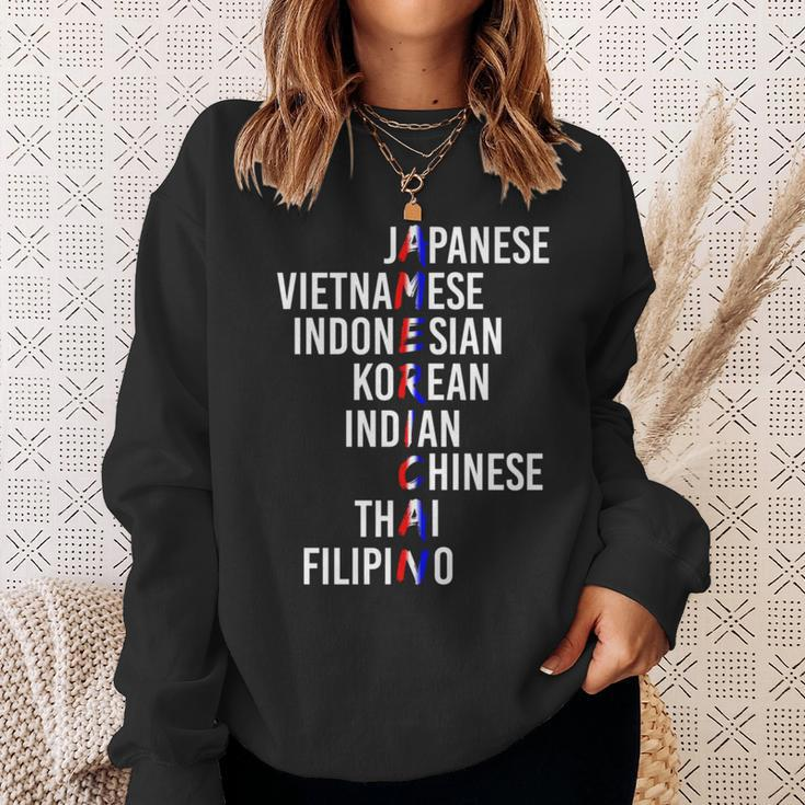 Asian American Pride Sweatshirt Gifts for Her