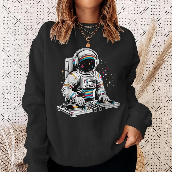 Astronaut Dj Planets Space Sweatshirt Gifts for Her