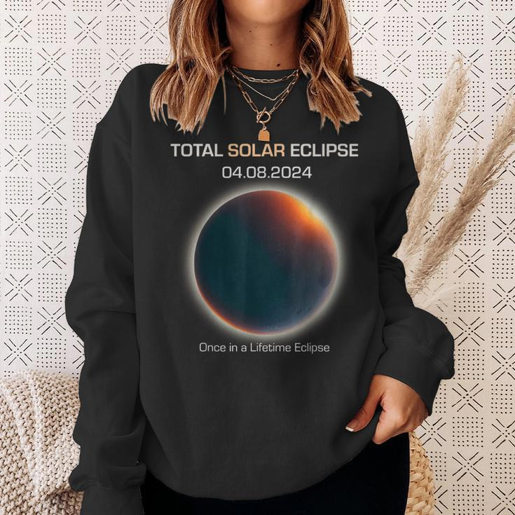 Astronomy Once In A Lifetime Eclipse Minimalistic Solar Ecli Sweatshirt Gifts for Her