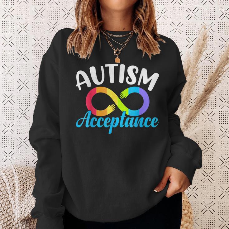 Autism Awareness Autism Infinity Acceptance Sweatshirt Gifts for Her