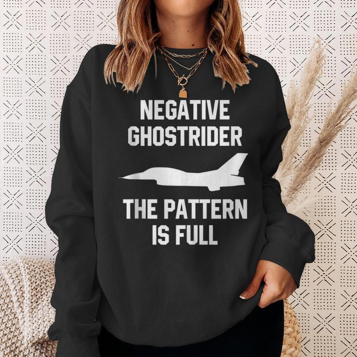 Aviation Negative Ghost Rider Pattern Is Full Sweatshirt Gifts for Her