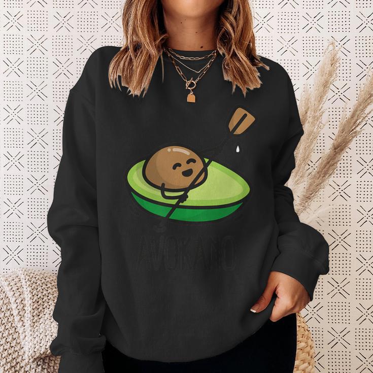 Avokanu Canoe Canoe Avocado Kayak Paddle Sweatshirt Geschenke für Sie