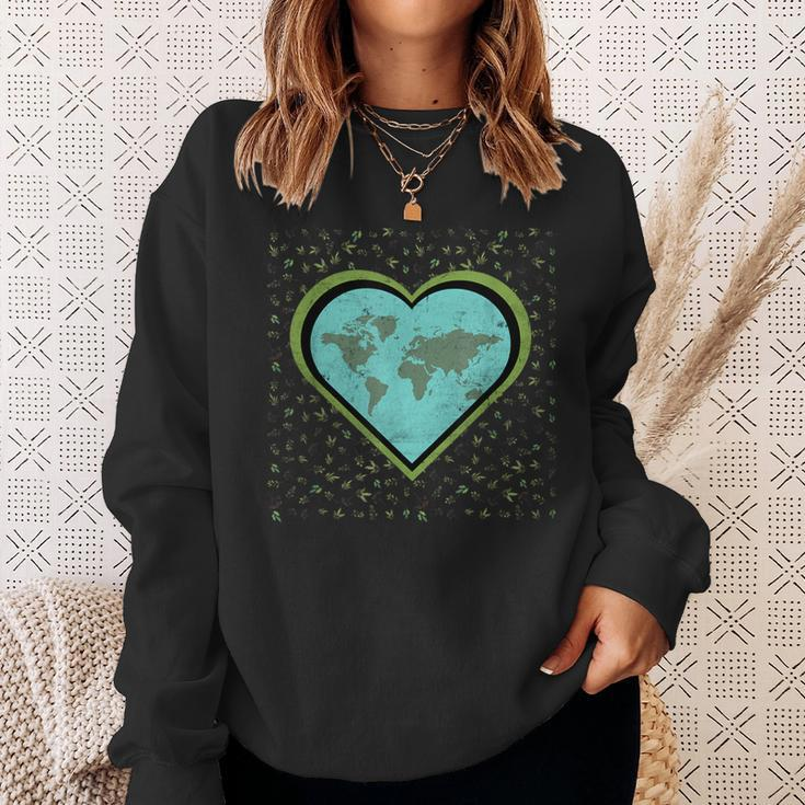 Awareness Earth Day 2024 Save Planet Environment Vintage Sweatshirt Gifts for Her