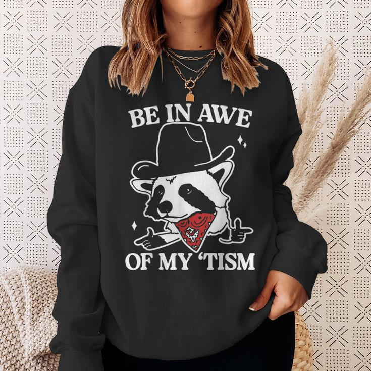 Be In Awe Of My 'Tism Retro Sweatshirt Gifts for Her