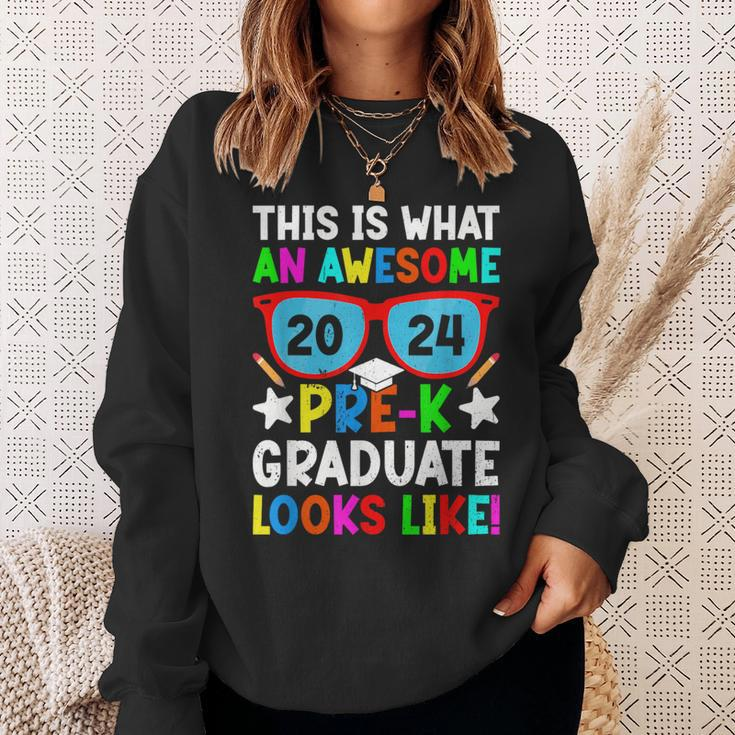 What An Awesome Pre-K Looks Like 2024 Graduation Sweatshirt Gifts for Her