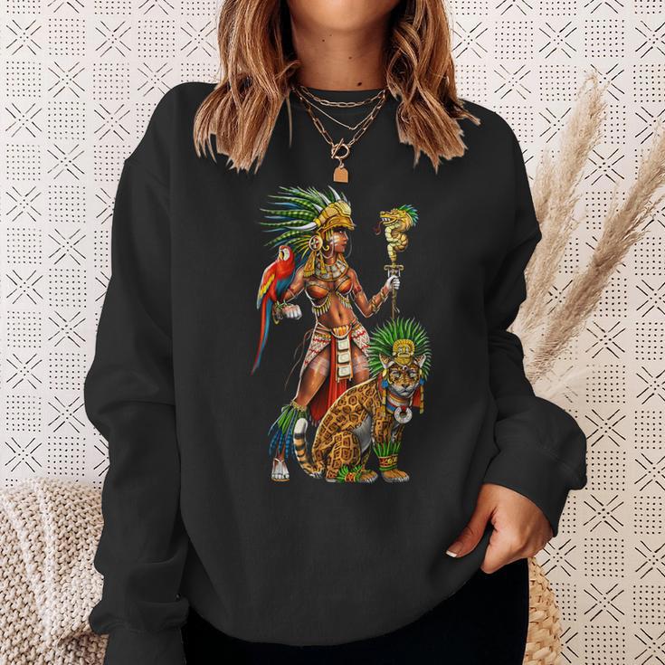 Aztec Jaguar Warrior Ancient Mayan Goddess Sweatshirt Gifts for Her