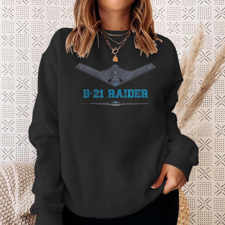 B21 Raider Stealth Bomber Aircraft Usa Airplane Aviation Sweatshirt Gifts for Her