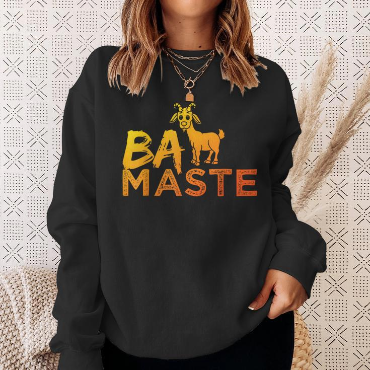 Baa Maste Goat Yoga Crazy Animal Sweatshirt Gifts for Her