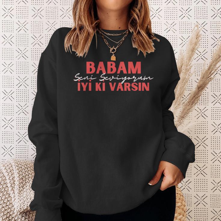 Babam Iyi Kiarsin Özel Green Hediyesi Sweatshirt Geschenke für Sie