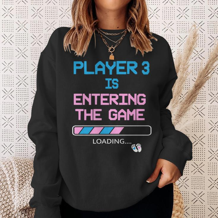 Baby Announcement New Dad Gender Reveal Father's Day Gaming Sweatshirt Gifts for Her