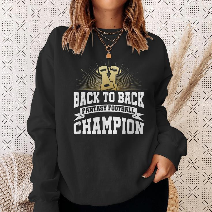 Back To Back Fantasy Football Champion League For Men Sweatshirt Gifts for Her