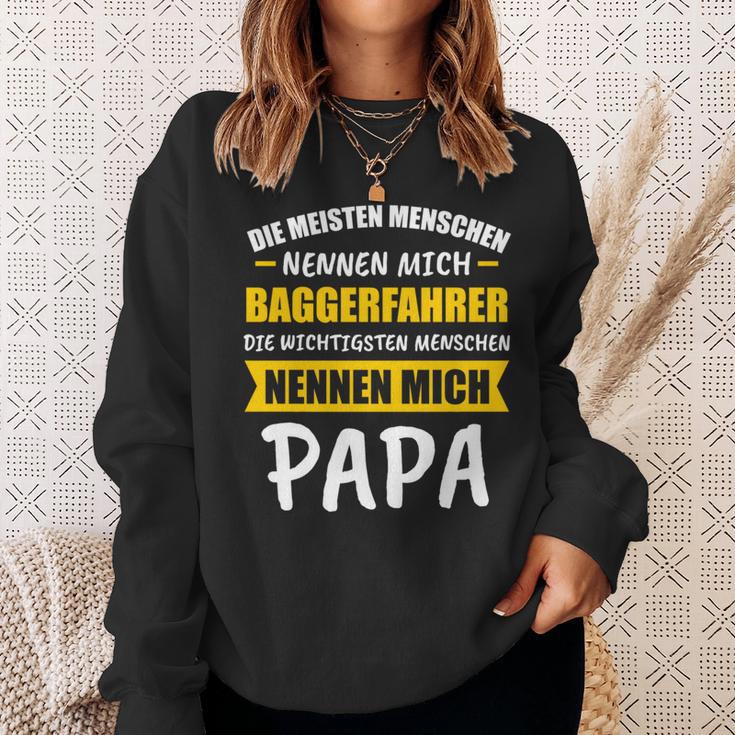 Bagger Baggerfahrer Baggerführer Papa Spruch Geschenk Sweatshirt Geschenke für Sie