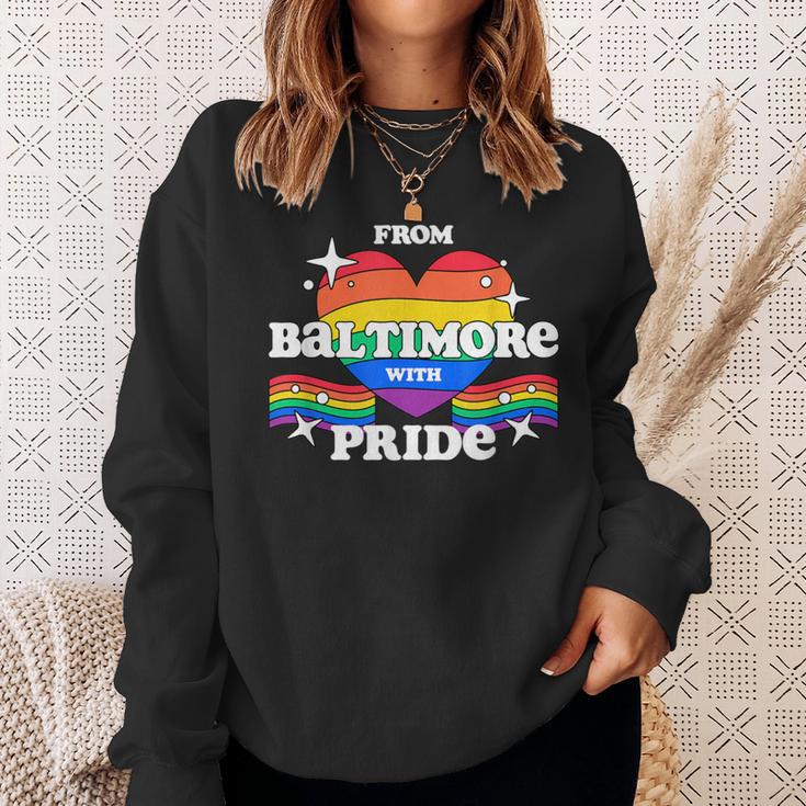 From Baltimore With Pride Lgbtq Gay Lgbt Homosexual Sweatshirt Gifts for Her