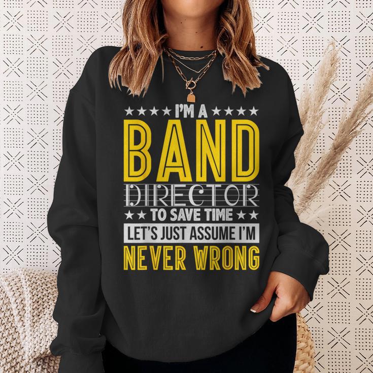 Band Director Music Conductor Sweatshirt Gifts for Her