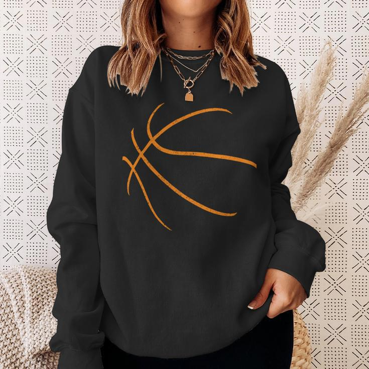 Basketball Silhouette Bball Player Coach Sports Baller Sweatshirt Gifts for Her