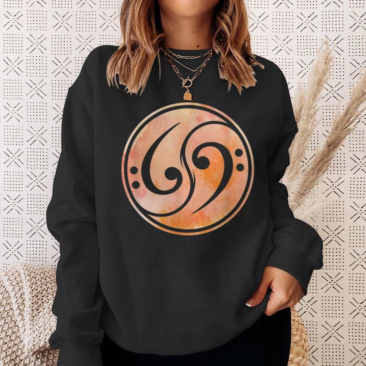 Bass Clef Music Bass Guitar Sweatshirt Gifts for Her