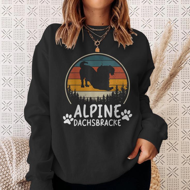 Basset Alpindackel Papa Wieneratertag Sweatshirt Geschenke für Sie