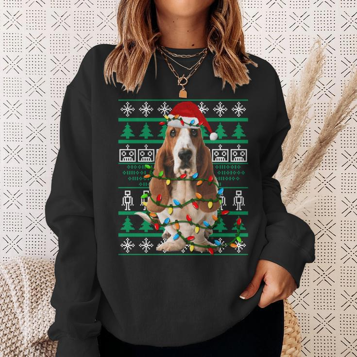 Basset Hound Dog Christmas Ugly Christmas Sweater Sweatshirt Gifts for Her