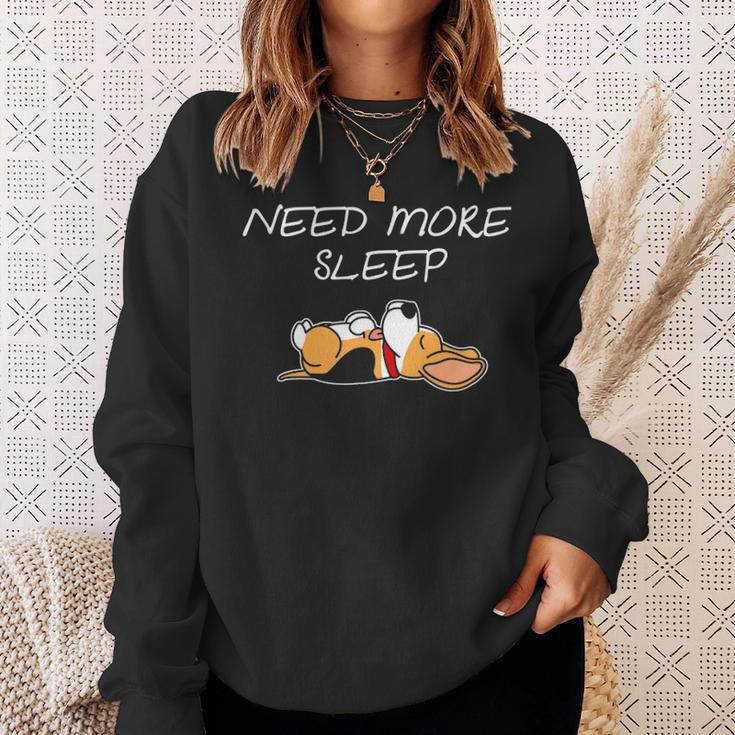 Beagle Dog Puppy Need More Sleep Beagle Pajama For Bedtime Sweatshirt Gifts for Her