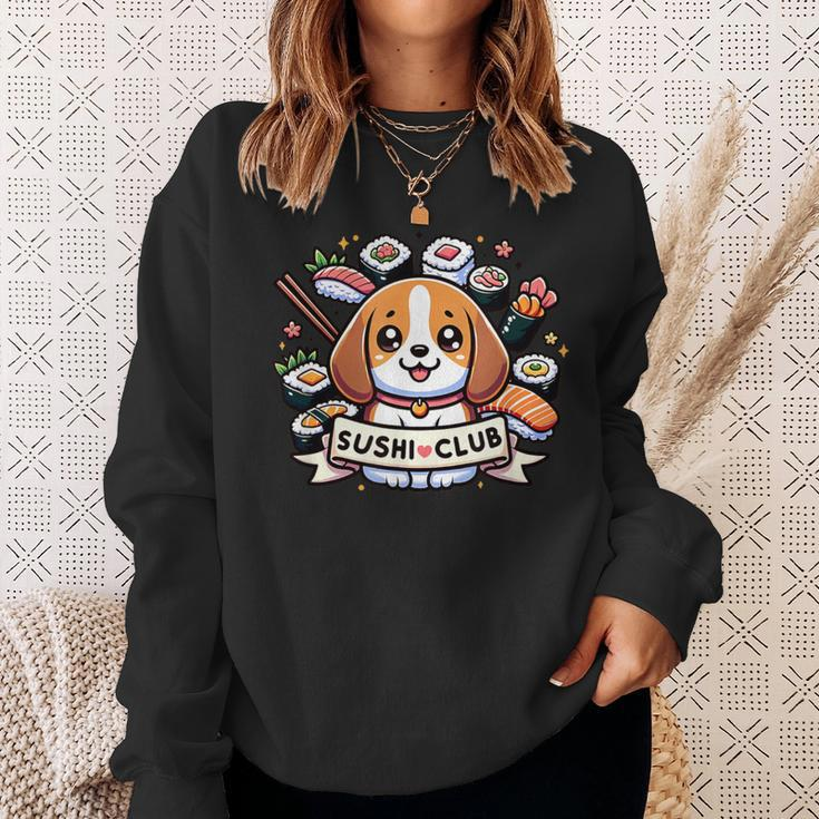 Beagle Fantasie Sushi Club Dog Sweatshirt Geschenke für Sie