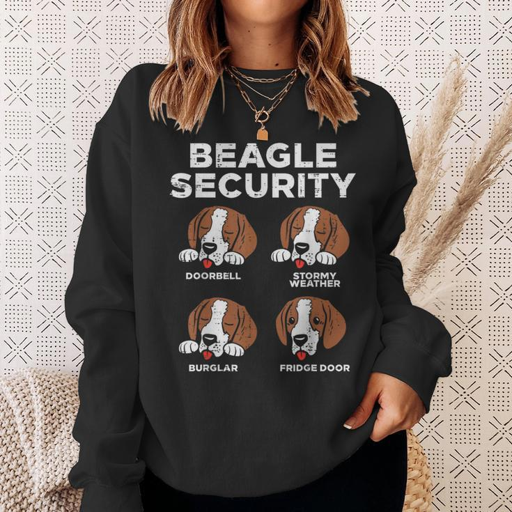 Beagle Security Pet Dog Lover Owner Women Sweatshirt Gifts for Her
