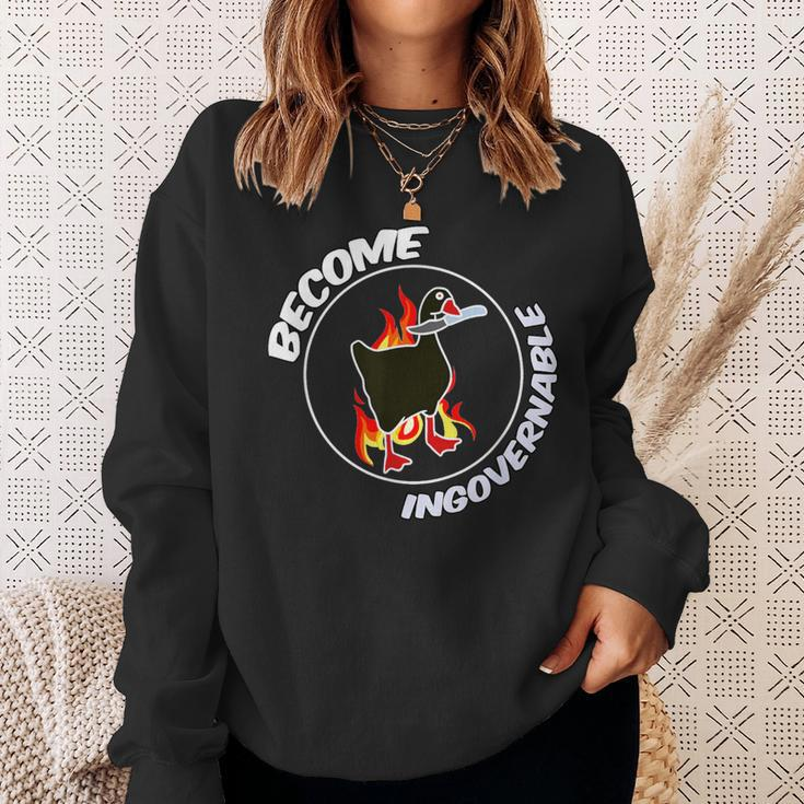 Become Ungovernable Trending Meme Sweatshirt Gifts for Her