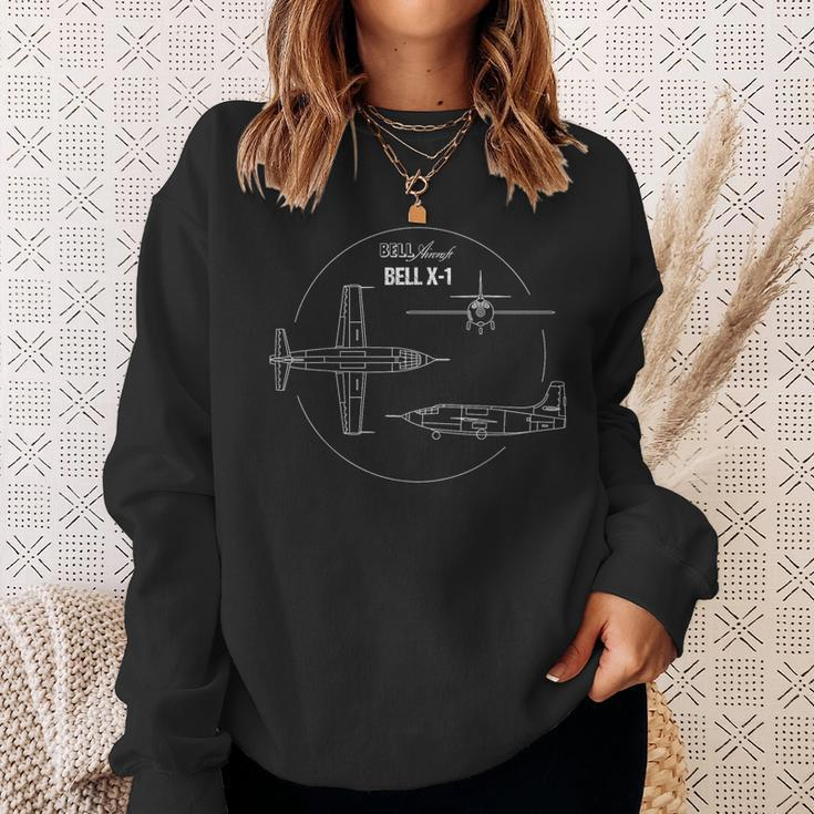 Bell X-1 Supersonic Aircraft Sound Barrier Rocket Sweatshirt Gifts for Her