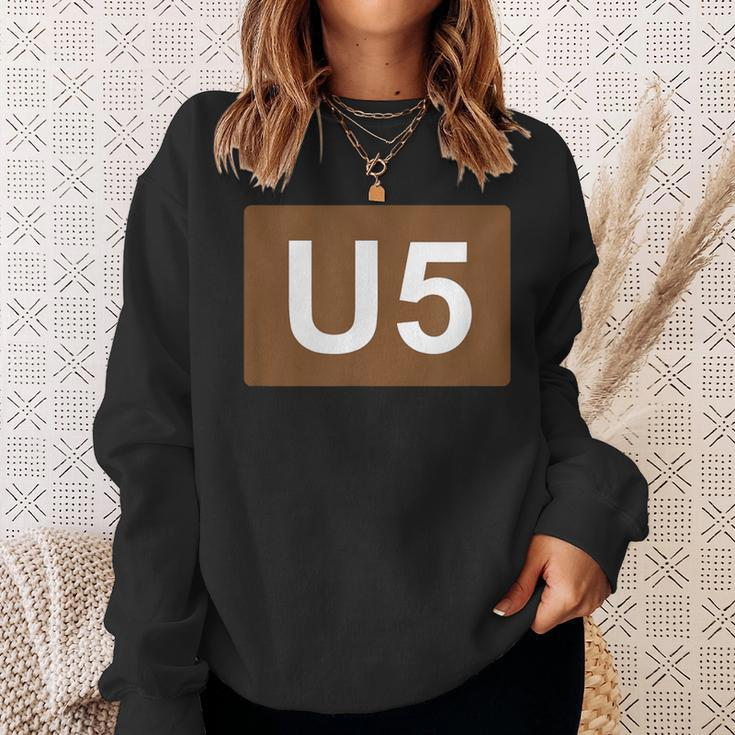 Berlin U-Bahn Line U5 Souvenir S Sweatshirt Geschenke für Sie