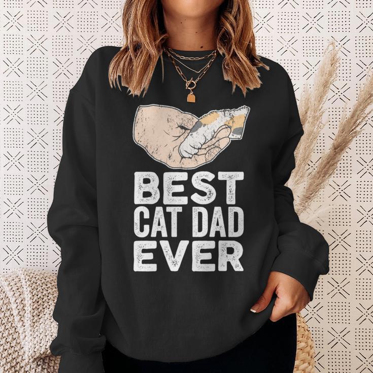 Best Cat Dad Ever Kätzchen Papa Geschenk Sweatshirt Geschenke für Sie