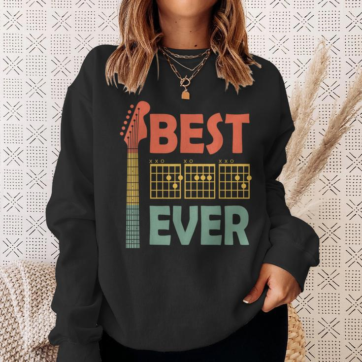 Best D A D Ever Guitarist Dad Guitar Daddy Father Husband Sweatshirt Gifts for Her