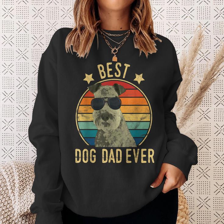 Best Dog Dad Ever Lakeland Terrier Father's Day Sweatshirt Gifts for Her