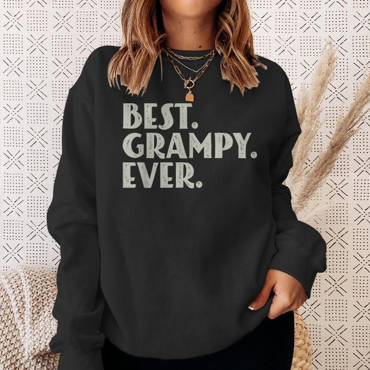 Best Grampy Ever Cool Grandpa Father's Day Sweatshirt Gifts for Her