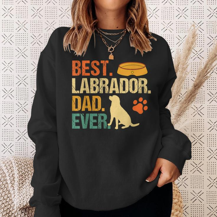 Best Labrador Dad Ever Fathers Day Retriever Dog Lover Sweatshirt Gifts for Her