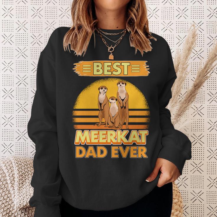 Best Meerkat Dad Ever Papaatertag Erdmännchen Sweatshirt Geschenke für Sie