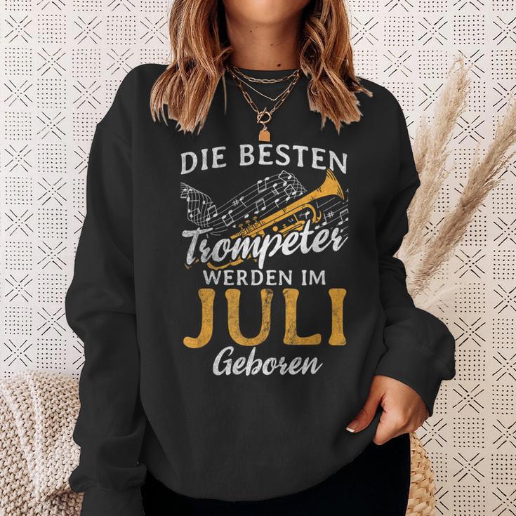 Best Trumpeter Im Jli Geboren Blasmusik Trumpet Sweatshirt Geschenke für Sie