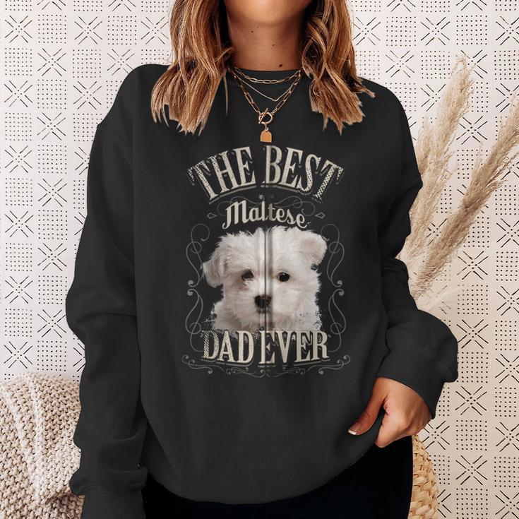 Beste Maltese Papa Aller Malteser Hund Geschenkintage Kapuzenjacke Sweatshirt Geschenke für Sie