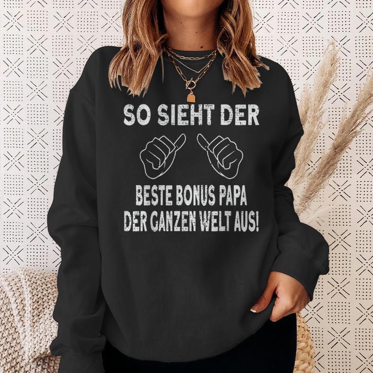 Bester Bonus Papa Der Welt Bonuspapa S Sweatshirt Geschenke für Sie