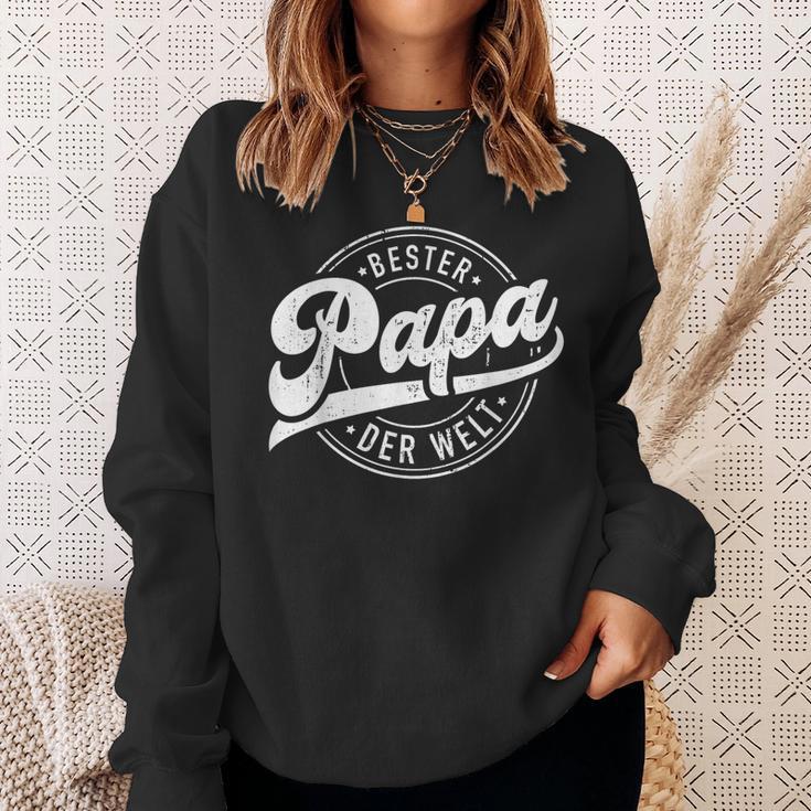 Bester Papa Der Welt Fürater Zumatertag Oder Geburtstag Sweatshirt Geschenke für Sie