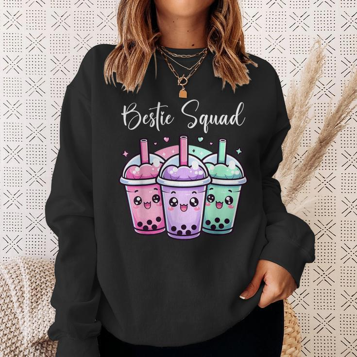 Bestie Squad Twin Day For Girls Bff Boba Tea Best Friend Sweatshirt Gifts for Her