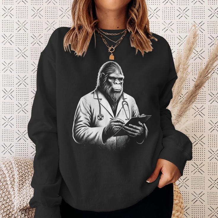 Bigfoot Doctor Sasquatch Vintage Dr Bigfoot Medical Sweatshirt Gifts for Her