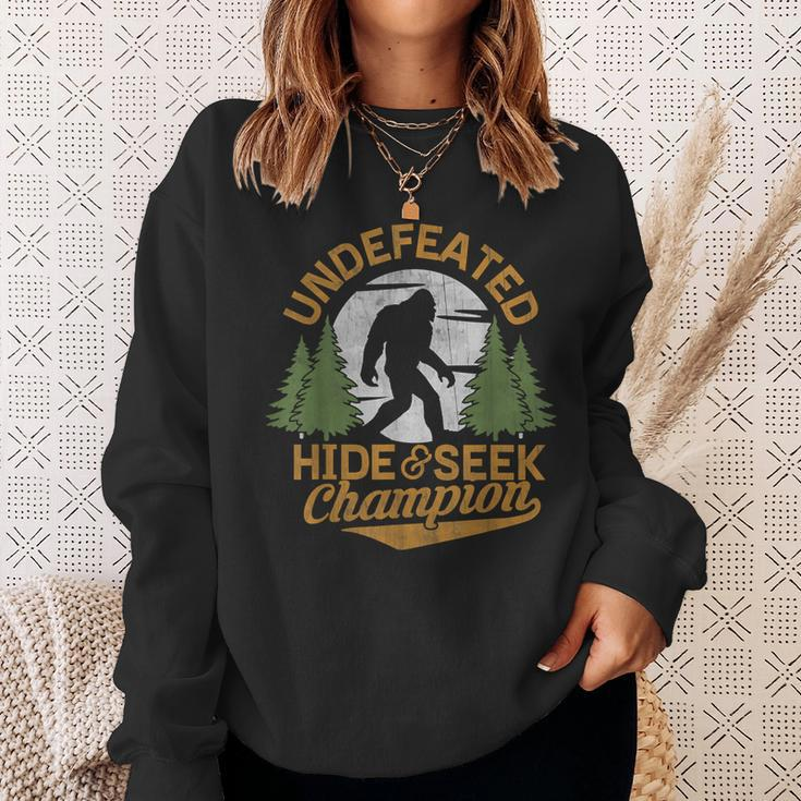 Bigfoot Hide And Seek Champion Sasquatch Stuff Men Sweatshirt Gifts for Her