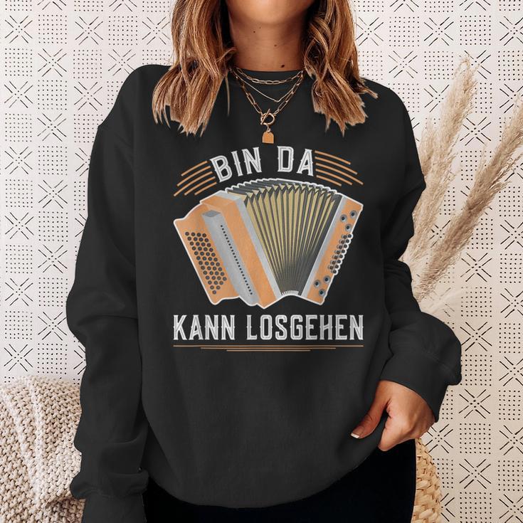 Bin Da Kann Losgehen Steirian Harmonica Squeeze Sweatshirt Geschenke für Sie