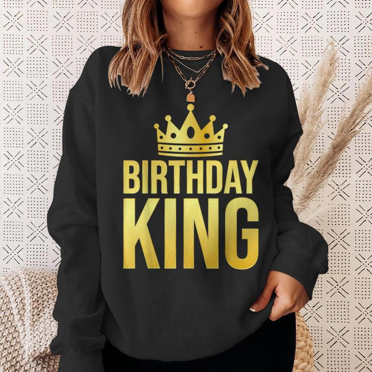 Birthday King Son Or Dad's Birthday Party Sweatshirt Gifts for Her
