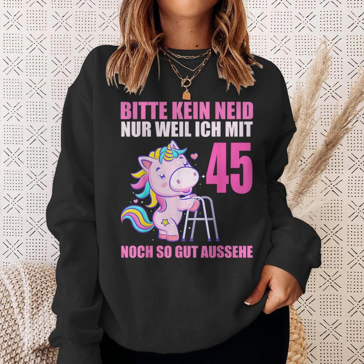 Bitte Kein Eneid Gut Aussehe 45 Jahre Unicorn 45Th Birthday Sweatshirt Geschenke für Sie
