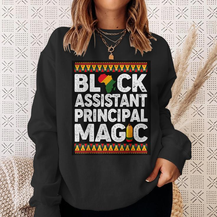 Black Assistant Principal Magic Melanin Black History Month Sweatshirt Gifts for Her