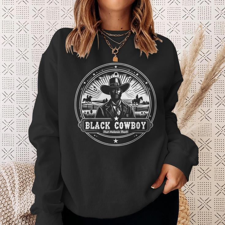 Black Cowboy African American History Afro Black Cowboy Sweatshirt Gifts for Her