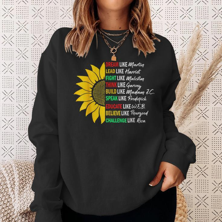 Black History Pride Black Afro African Martin Sweatshirt Gifts for Her